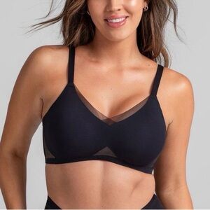 Honeylove CrossOver Wireless Bra Black Size 1X